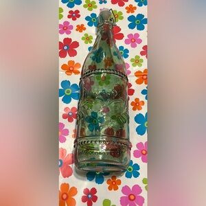 Glass Bottle with Green Tint 34 Oz  with Airtight Swing Top Lid for Beverages